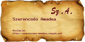 Szerencsés Amadea névjegykártya